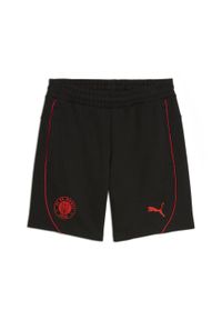Puma - Męskie szorty Casuals FC St. Pauli PUMA Black Red. Kolor: czerwony, wielokolorowy, czarny