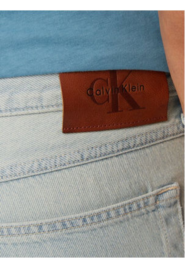 Calvin Klein Jeans Jeansy 90S LV04RG701G Niebieski jasny Straight Fit. Kolor: niebieski