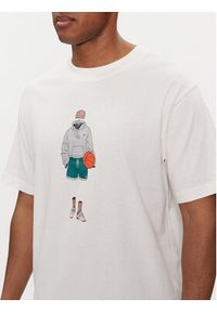 New Balance T-Shirt Basketball Style MT41578 Biały Relaxed Fit. Kolor: biały. Materiał: bawełna #5