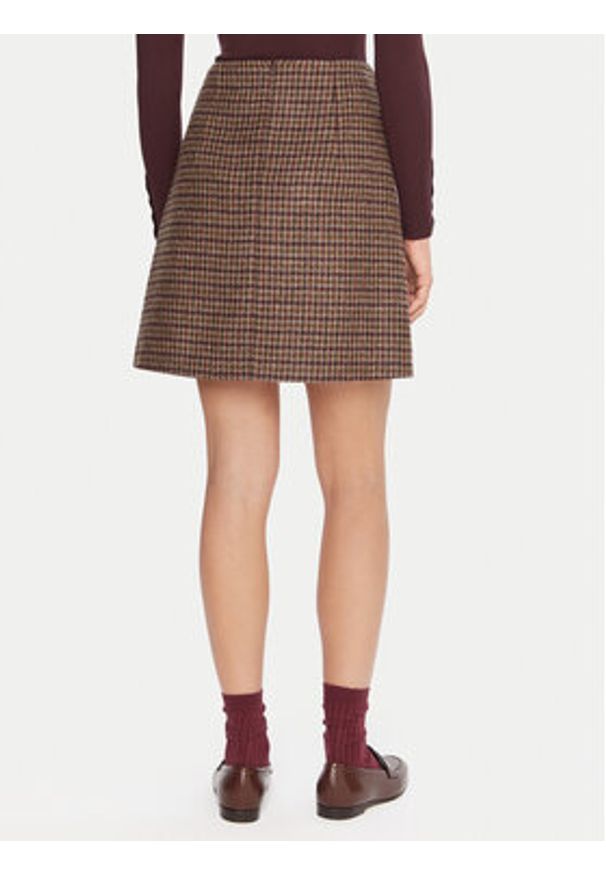 Weekend Max Mara Spódnica trapezowa Vata 2525106072 Brązowy Regular Fit. Kolor: brązowy. Materiał: wełna