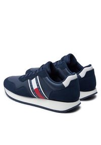 Tommy Jeans Sneakersy Tjm Modern Runner EM0EM01316 Granatowy. Kolor: niebieski. Materiał: skóra, zamsz #3