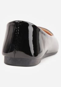 Born2be - Czarne Balerinki Phalymes. Nosek buta: okrągły. Kolor: czarny. Materiał: lakier. Szerokość cholewki: normalna. Wzór: kwiaty, gładki. Styl: elegancki, klasyczny #9