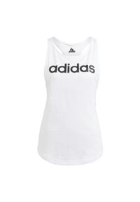 Adidas - LOUNGEWEAR Essentials Loose Logo Tank Top. Kolor: biały, czarny, wielokolorowy