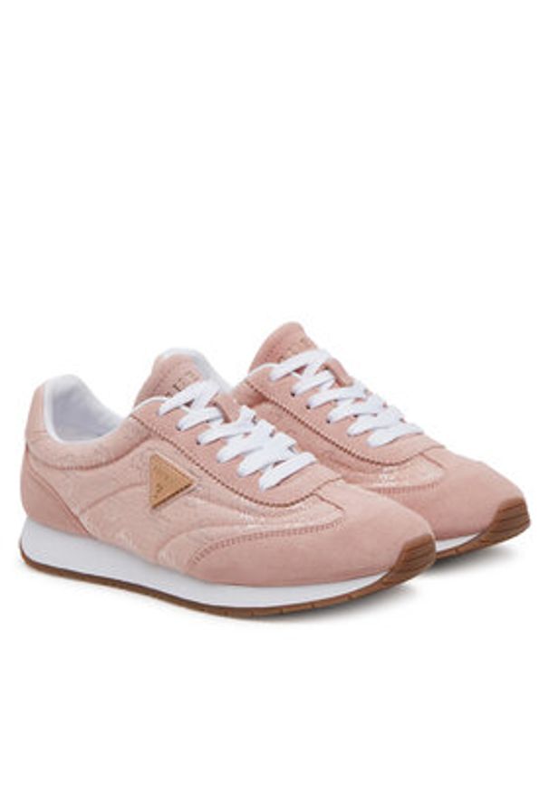 Guess Sneakersy FLJJOG FAL12 Różowy. Kolor: różowy. Materiał: skóra