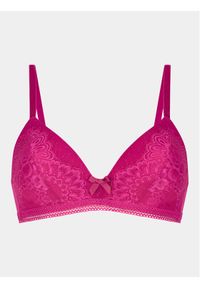 Hunkemöller Biustonosz bezfiszbinowy Bessie Non Wired Low D Pu 202655 Różowy. Kolor: różowy. Materiał: syntetyk