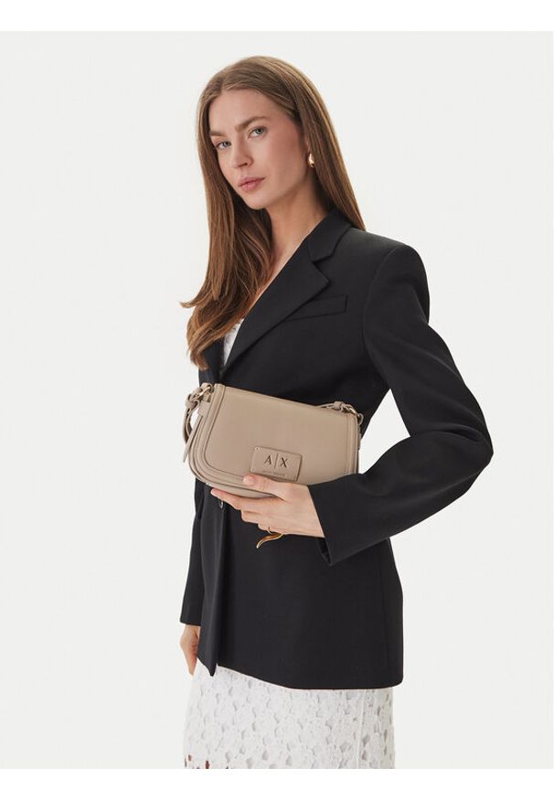 Armani Exchange Torebka XW002596 AF22649 U6223 Beżowy. Kolor: beżowy. Materiał: skórzane