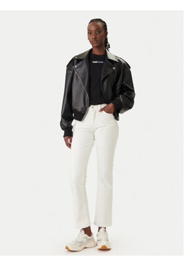 Tommy Jeans T-Shirt DW0DW22277 Czarny Regular Fit. Kolor: czarny. Materiał: bawełna