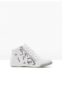 bonprix - Wysokie sneakersy. Kolor: biały. Sezon: zima #1