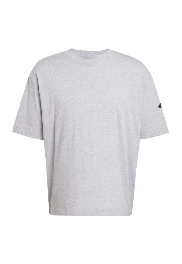 Adidas - Koszulka Essentials Loose Fit 3 Bar Logo. Kolor: wielokolorowy, czarny, szary. Materiał: bawełna
