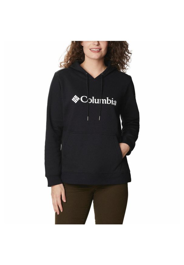 columbia - Bluza sportowa z kapturem damska Columbia Logo. Typ kołnierza: kaptur. Kolor: czarny. Styl: sportowy. Sport: turystyka piesza