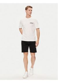 Jack & Jones - Jack&Jones T-Shirt Guru 12249187 Biały Relaxed Fit. Kolor: biały. Materiał: bawełna