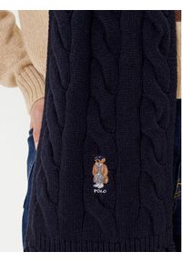 Polo Ralph Lauren Szalik 455981434002 Granatowy. Kolor: niebieski. Materiał: wełna, materiał #3