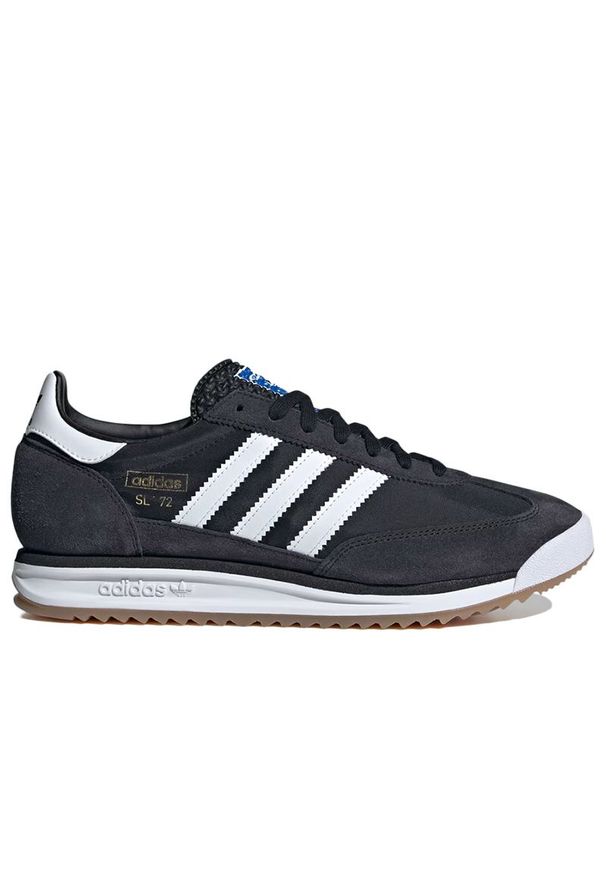 Adidas - Buty adidas Originals SL RS 72 JI1282 - czarne. Okazja: na uczelnię. Zapięcie: pasek. Kolor: czarny. Materiał: zamsz, nylon, guma. Szerokość cholewki: normalna. Wzór: aplikacja, paski. Sezon: lato