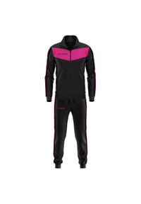 Givova - Dres Warehouse 4 z triacetatu z paskiem Visa — 2XL. Kolor: czarny. Materiał: dresówka. Sport: piłka nożna #1