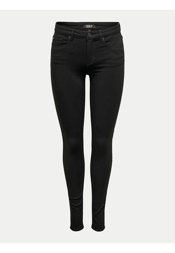 only - ONLY Jeansy Blush 15319482 Czarny Skinny Fit. Kolor: czarny