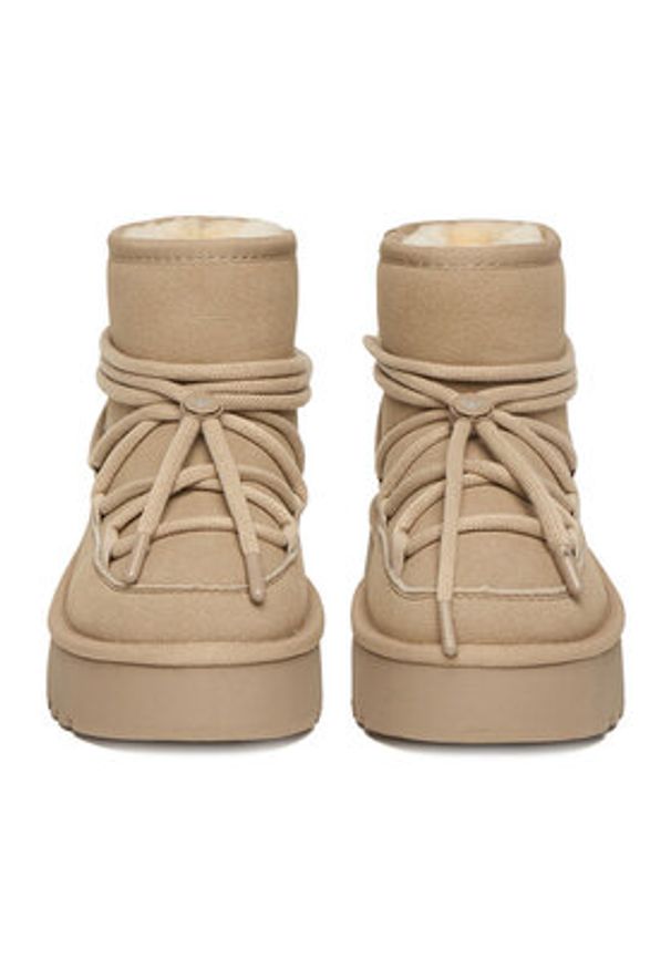 Roxy Śniegowce CEO-HDR2503-3 Beżowy. Kolor: beżowy. Materiał: materiał