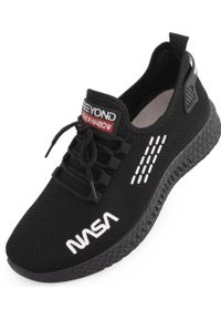 Nasa - Czarne Sneakers NASA dla Mężczyzn 42 - Styl Kosmiczny. Kolor: czarny. Materiał: materiał, syntetyk