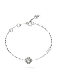 Guess Bransoletka JUBB04 668JW Srebrny. Materiał: metalowe. Kolor: srebrny