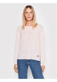 TwinSet - TWINSET Sweter 222TP3350 Różowy Regular Fit. Kolor: różowy. Materiał: kaszmir