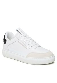 Calvin Klein Jeans Sneakersy Casual Cupsole YM0YM00670 Biały. Okazja: na co dzień. Kolor: biały. Materiał: skóra #6