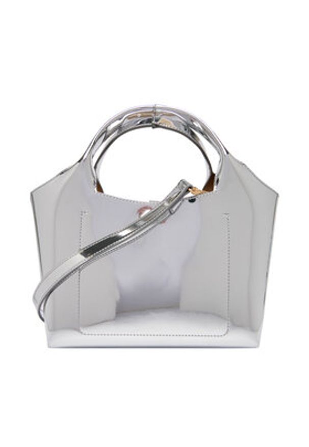 Love Moschino - LOVE MOSCHINO Torebka JC4133PP1OLP0902 Srebrny. Kolor: srebrny. Materiał: skórzane