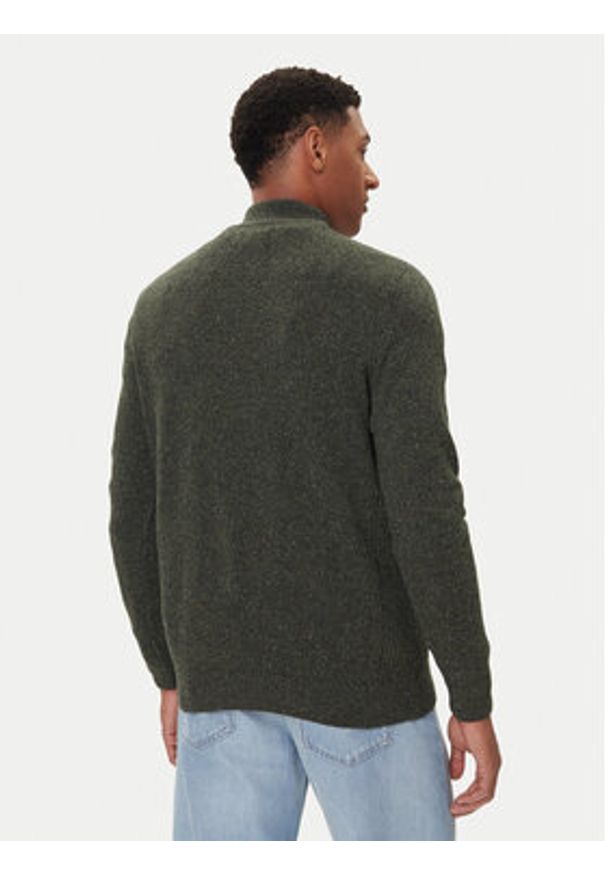 Barbour Sweter Tisbury MKN1187GN79 Zielony Regular Fit. Kolor: zielony. Materiał: wełna