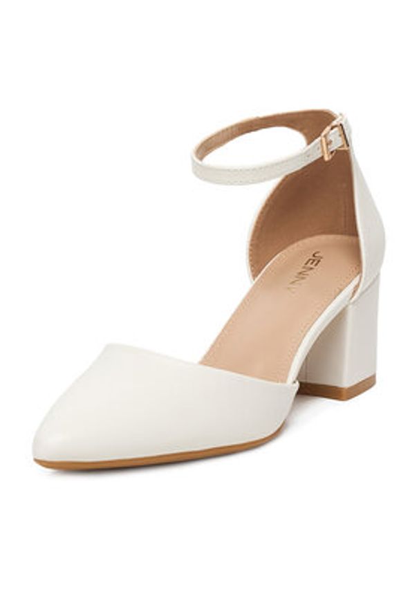 Jenny - JENNY Czółenka CEO-ANGEL WS210702-10 Biały. Kolor: biały. Materiał: materiał