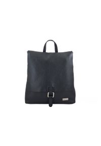 Barberini's - Plecak skórzany BARBERINI'S 976-1 czarny. Kolor: czarny. Materiał: skóra. Wzór: aplikacja. Styl: klasyczny, casual, elegancki #1