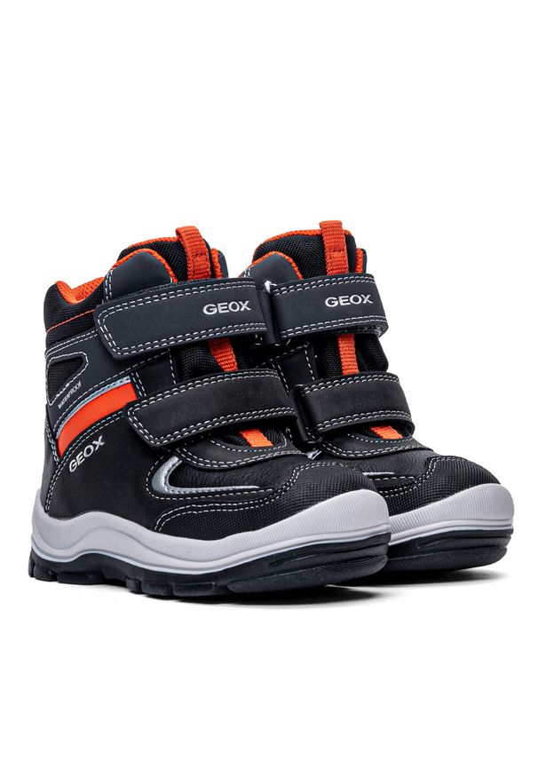 Geox - Buty zimowe dziecięce GEOX B Flanfil B.Wpf B (B044HB 050FU C0038). Kolor: czarny. Materiał: syntetyk, materiał. Sezon: zima