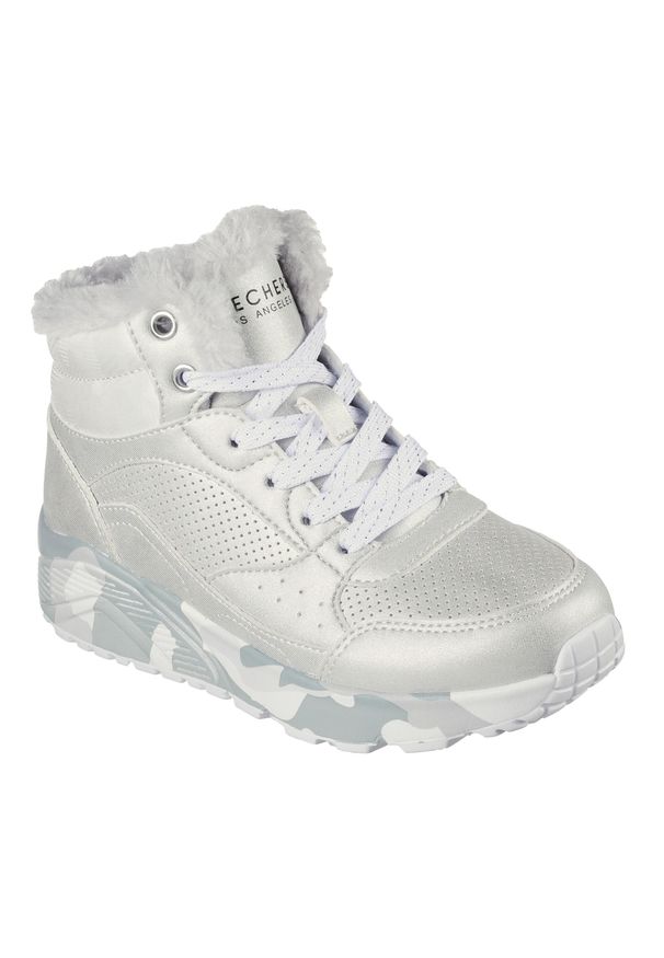 skechers - Buty dziecięce SKECHERS Uno Lite Camo Dazzle. Kolor: szary. Model: Skechers Sport. Sport: turystyka piesza