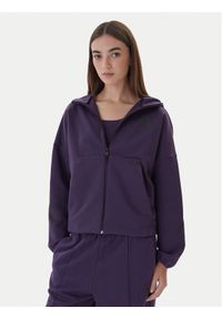 Adidas - adidas Bluza Z.N.E. KC4569 Fioletowy Loose Fit. Kolor: fioletowy. Materiał: syntetyk, bawełna