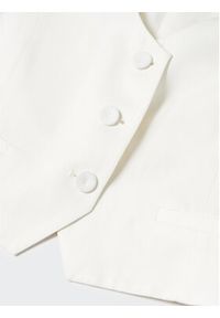 mango - Mango Kamizelka Pedrito 57042882 Écru Slim Fit. Materiał: wiskoza #2