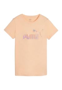 Puma - T-shirt Damski ESS+ Summer Daze. Kolor: żółty, wielokolorowy, pomarańczowy. Sport: turystyka piesza #1