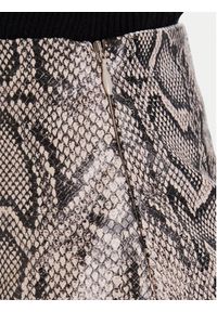 Vero Moda Spódnica z imitacji skóry Nelly 10336982 Beżowy Slim Fit. Kolor: beżowy. Materiał: skóra #5