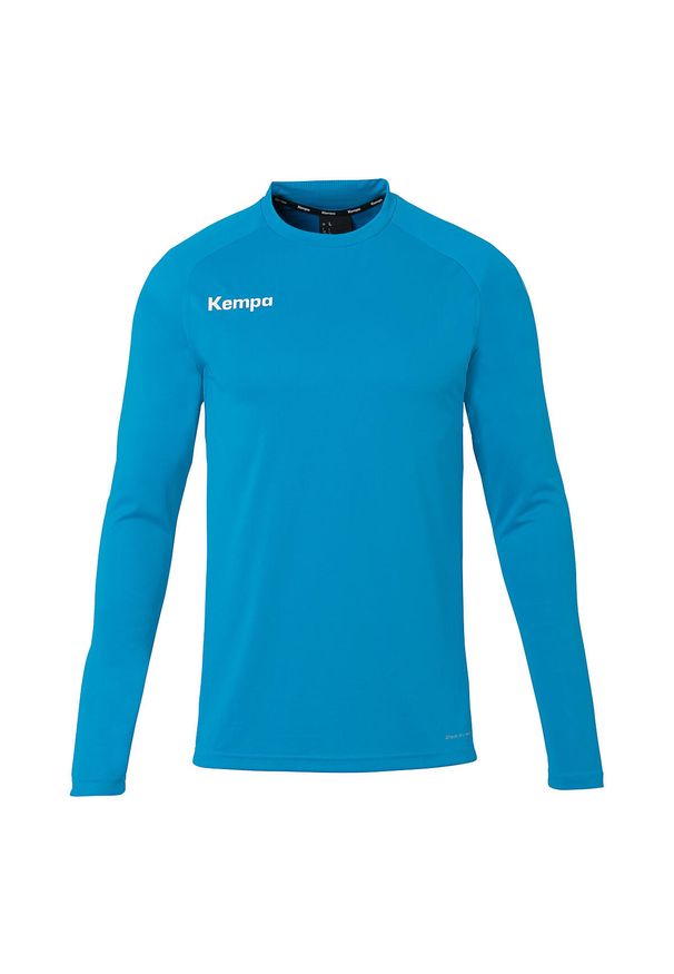 KEMPA - Dziecięca koszulka z długim rękawem Kempa Performance. Kolor: wielokolorowy, niebieski, czarny. Długość rękawa: długi rękaw. Długość: długie. Styl: młodzieżowy
