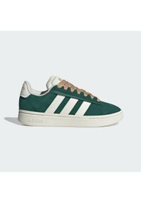 Adidas - Buty Grand Court Alpha. Okazja: na co dzień. Kolor: zielony, biały, wielokolorowy, beżowy. Materiał: tkanina. Styl: sportowy