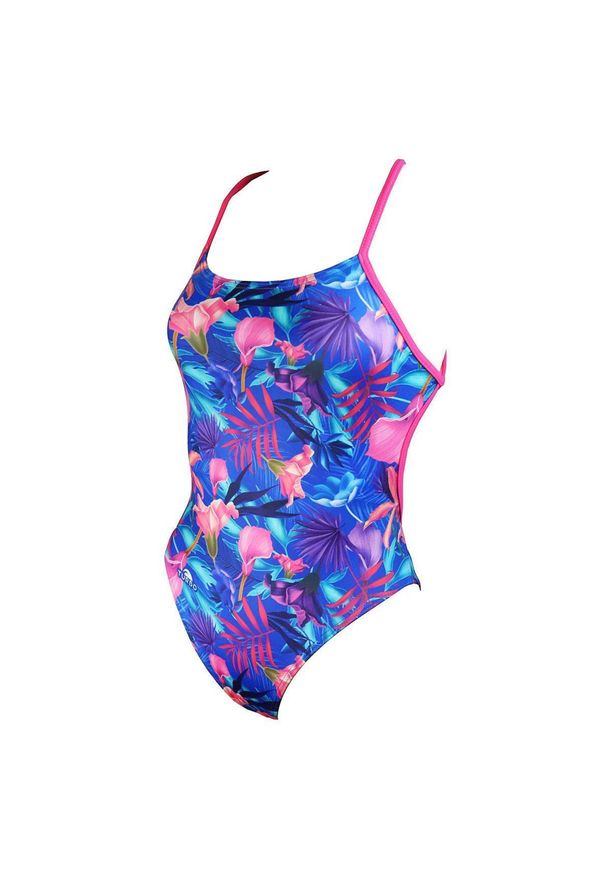 TURBO - Turbo Sirene Seychelles Pattern Swimsuit – Royal Size 30. Kolor: niebieski. Wzór: kolorowy, nadruk