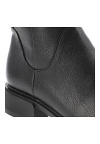 Czarne Kozaki S.Barski Wygodne Obuwie Damskie. Okazja: na co dzień. Zapięcie: zamek. Kolor: czarny. Materiał: skóra. Szerokość cholewki: normalna. Styl: klasyczny, casual, elegancki #4