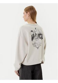 Adidas - adidas Bluza 20th Century Fox Disney JX1275 Beżowy Oversize. Kolor: beżowy. Materiał: bawełna. Wzór: motyw z bajki #4