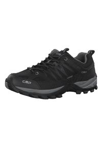 Buty trekkingowe męskie CMP Rigel Low Wp. Zapięcie: sznurówki. Kolor: czarny, szary, wielokolorowy. Materiał: guma, tkanina, skóra. Szerokość cholewki: normalna. Sport: turystyka piesza