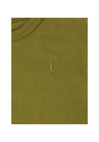 Ochnik - T-shirt khaki basic damski. Kolor: zielony. Materiał: bawełna