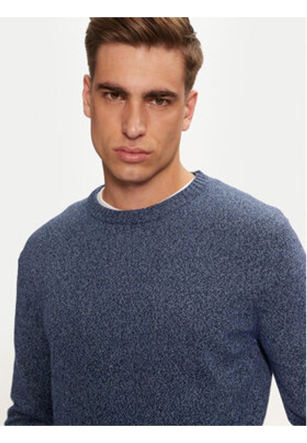 United Colors of Benetton - United Colors Of Benetton Sweter 1235U1N67 Niebieski Regular Fit. Kolor: niebieski. Materiał: syntetyk
