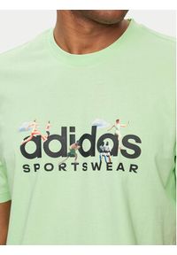 Adidas - adidas T-Shirt Landscape IM8306 Zielony Regular Fit. Kolor: zielony. Materiał: bawełna