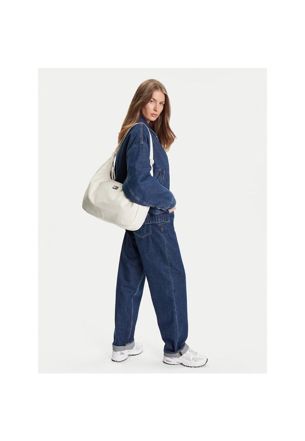 Torebka Tommy Jeans. Kolor: beżowy