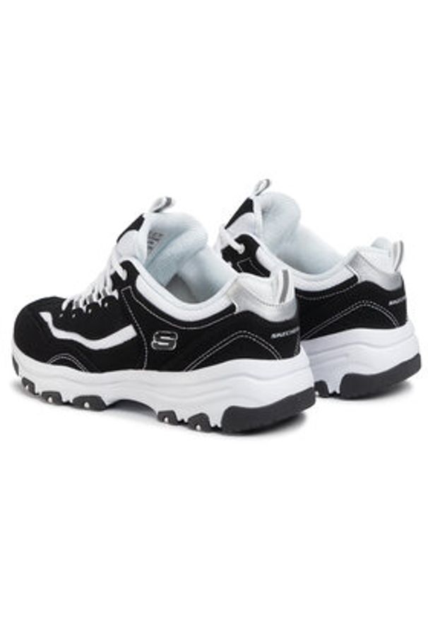 skechers - Skechers Sneakersy I-Conik 88888250/BKW Czarny. Kolor: czarny. Materiał: skóra