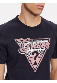 Guess T-Shirt M4RI06 I3Z14 Granatowy Slim Fit. Kolor: niebieski. Materiał: bawełna #5