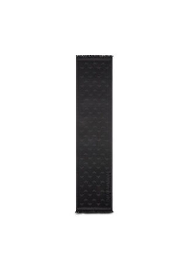 Emporio Armani Szal 625009 CC306 00044 Czarny. Kolor: czarny. Materiał: materiał, wełna