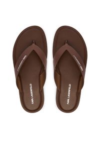 Karl Lagerfeld - KARL LAGERFELD Japonki Kastor IV KL70206C Brązowy. Kolor: brązowy. Materiał: skóra #1
