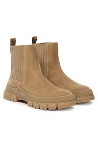 Weekend Max Mara Sztyblety 2525796035600 Beżowy. Kolor: beżowy. Materiał: skóra, zamsz #3