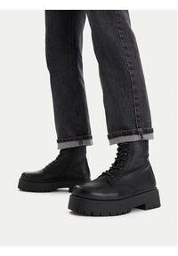 DeeZee Trzewiki H120101-01 Czarny. Kolor: czarny. Materiał: skóra #7